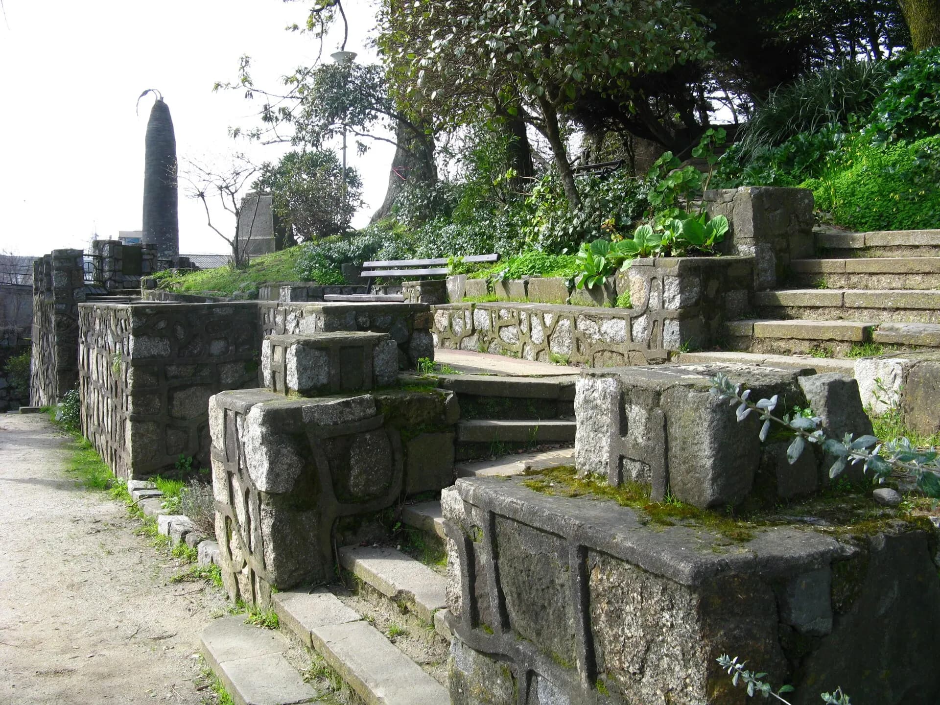 Stone steps on Cerro Amarillo